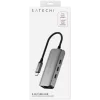 Satechi telakointiasema 4-in-1 ST-H3C25EM USB-C 3.2 Gen2 harmaa (ST-H3C25EM)