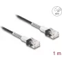 Verkkokaapeli DeLOCK RJ45 Cat.6A UTP ohut 1 m musta