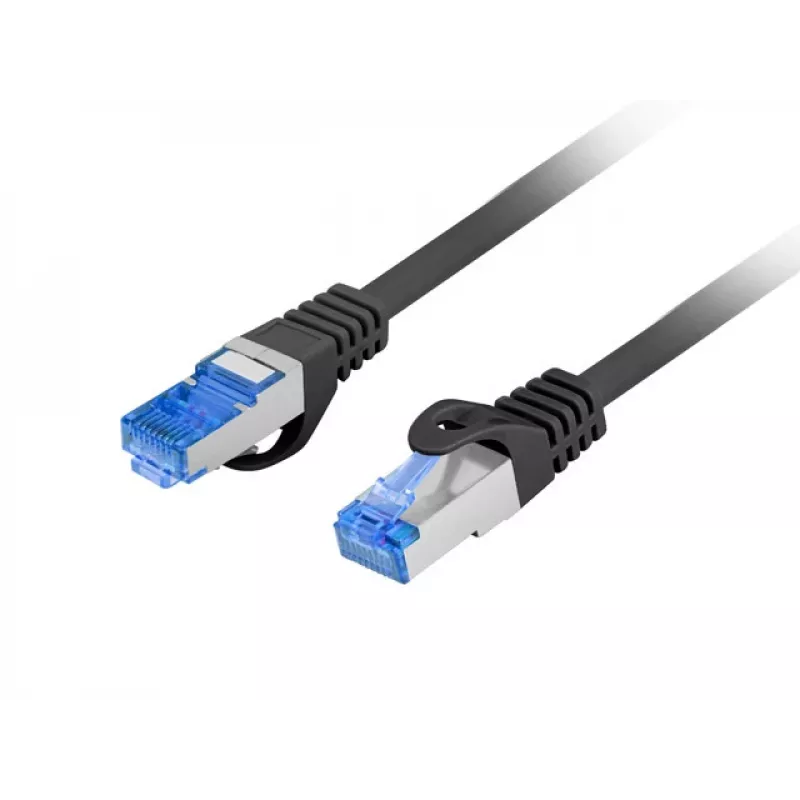 Verkkokaapeli LANBERG PCF6A-10CC-1500-BK Cat6a S/FTP RJ-45 suora 15 m musta