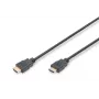 Assmann HDMI High Speed -liitäntäkaapeli, tyyppi A M/M, 5,0 m, Ethernetillä, aiemmin HDMI 1.4, UL, musta, kulta (AK-330114-050-S)