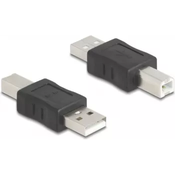 DeLOCK 67198 kaapelisovitin USB Type-A USB Type-B musta