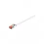 Wentronic Goobay CAT 6 -lattakaapeli, U/FTP, valkoinen, 7,5 m - kuparimateriaali (94920)