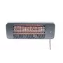 Kvartsisähkölämmitin SUNRED LUG-2000W — 2000 W, kvartsilasielementti, ulkokäyttöön, seinäasennus, IP24, musta