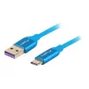 USB 2.0 -kaapeli LANBERG CA-USBO-21CU-0010-BL — USB-A – USB-C, 1 m, sininen