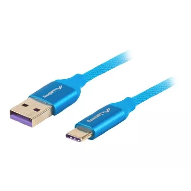 USB 2.0 -kaapeli LANBERG CA-USBO-21CU-0010-BL — USB-A – USB-C, 1 m, sininen