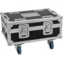 Flightcase Roadinger BAS-1 8× SILENT PAR 6 QCL — kuljetuslaukku