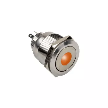 DimasTech ilkivaltasuojattu painonappi 25 mm Silverline Dot RGB PD216
