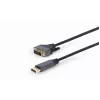 Videokaapeliadapteri Gembird CC-DPM-DVIM-4K-6 – DisplayPort-DVI, 1,8 m, 4K, musta