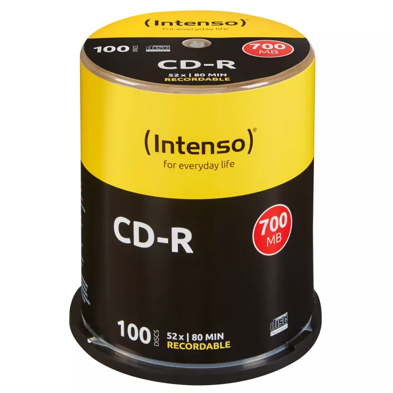 CD-R Intenso 700MB 52x 100 kpl