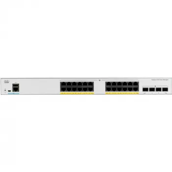 Cisco - Catalyst 1000-24P-4G-L - Kytkin - hallittava - 24 x 10/100/1000 (PoE+) + 4 x Gigabit SFP (Uplink) rack-asennettava PoE+ (195 W)