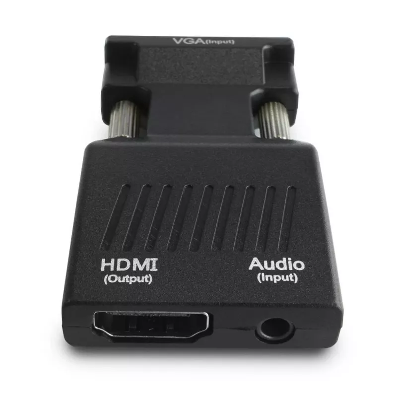 SAVIO CL-145 VGA-HDMI-muunnin, ääni, Full HD, musta