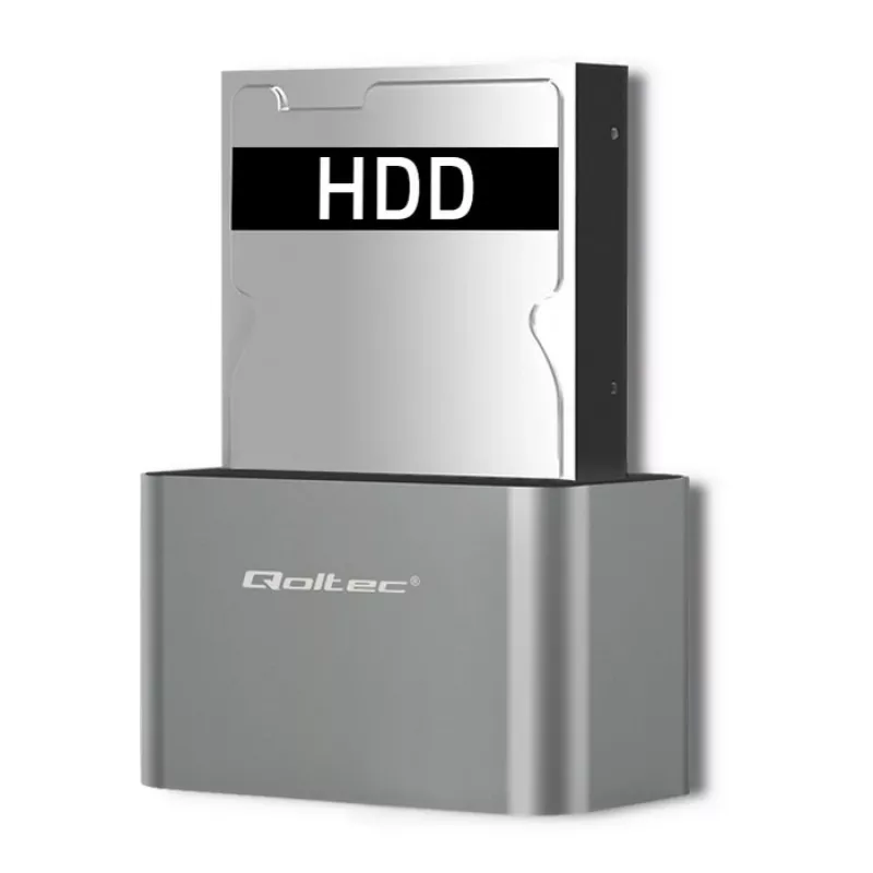 Qoltec 5315 telakointiasema HDD/SSD | 2.5/3.5 SATA | USB 3.0