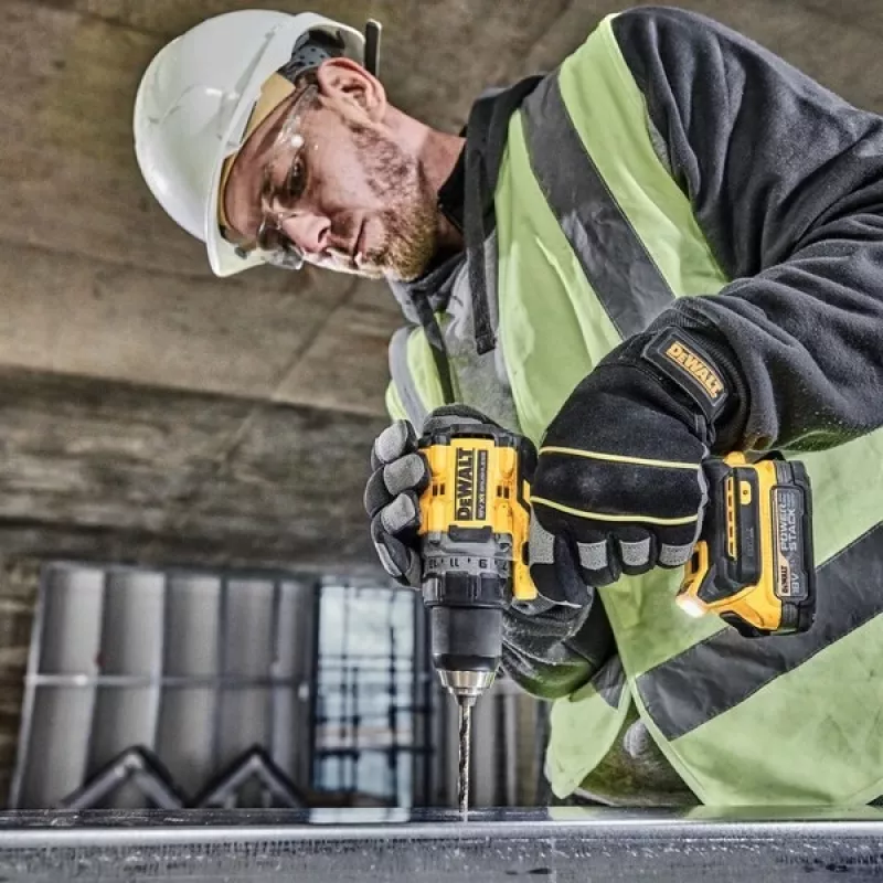 DeWALT DCD800E2T-QW porakone 2000 kierr./min 1,28 kg musta, keltainen