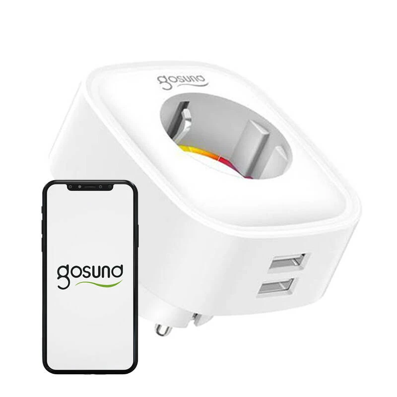 Älypistorasia WiFi Gosund SP112 2xUSB, 16A, Tuya