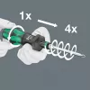 Wera 826 T Kraftform Turbo -bitinpidinruuvimeisseli Rapidaptorilla, 1/4 tuumaa