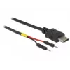 DeLOCK 85418 USB-C-virtajohto 2x nastaliittimeen, 0,1 m