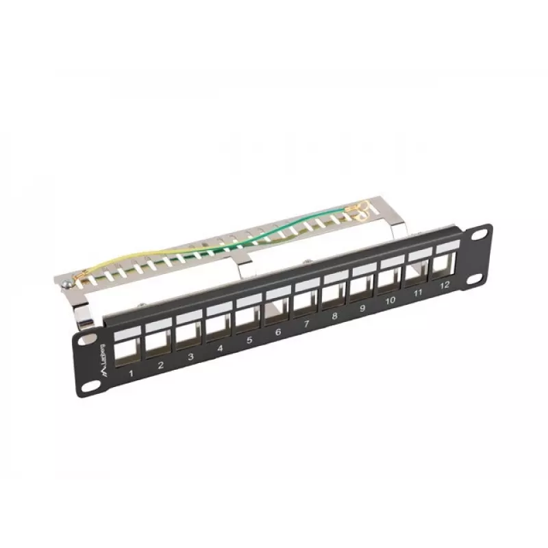 Kytkentäpaneeli LANBERG PPKS-9212-B 12-porttinen 1U 10 tuuman FTP