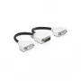 Videokaapeliadapteri DeLOCK 65281 DMS 2 x DVI 0,2 m musta