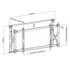 TV-videoseinäkiinnike MACLEAN MC-845 VESA 600x400mm kiinnike näytöille