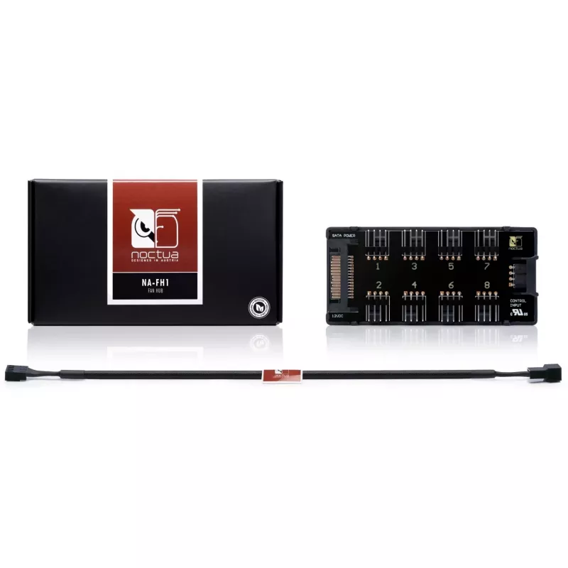 Tuuletinohjain Noctua NA-FH1 4-Pin musta 24W 5-12V