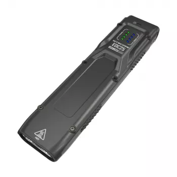 Taktinen taskulamppu Nitecore EDC25 — kaksois-LED, 15 lm, alumiinikotelo, USB-ladattava, IP54, iskunkestävä, musta