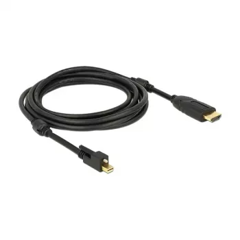 Videokaapeliadapteri DeLOCK 83731 Mini DisplayPort HDMI 3m musta