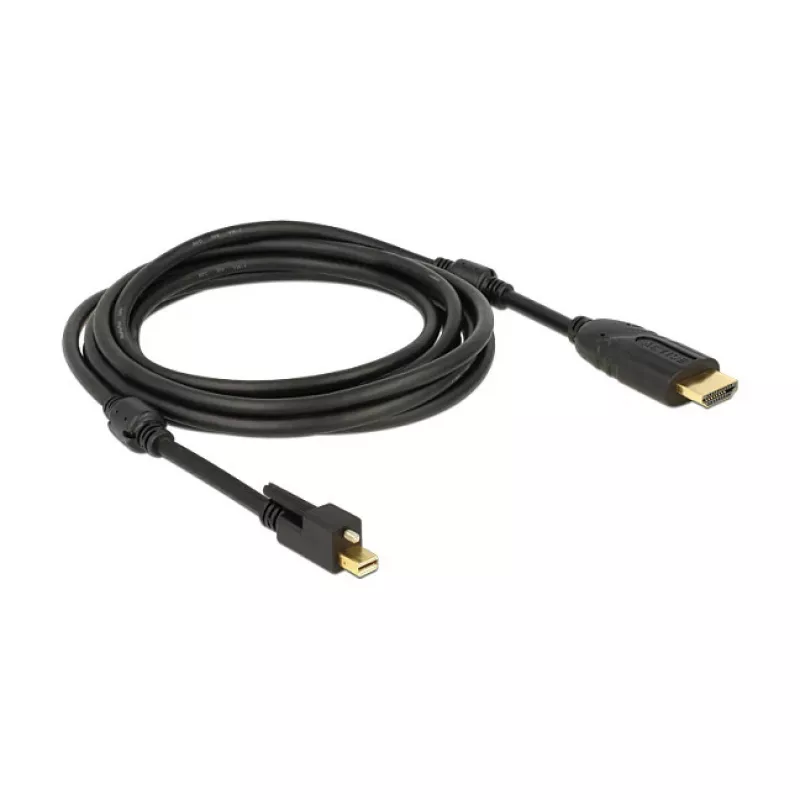 Videokaapeliadapteri DeLOCK 83731 Mini DisplayPort HDMI 3m musta