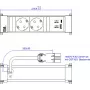 Bachmann POWER FRAME 2xCEE7/3916.7001xUSB A/C 22W 0 2 m GST18