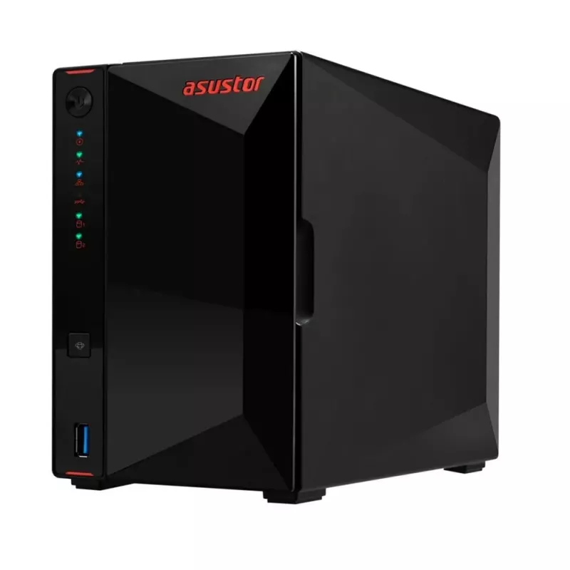 Asustor AS5402T NAS/tallennuspalvelin Intel® Celeron® N5105 4 GB DDR4 0 TB ADM musta