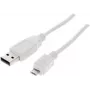 USB-kaapeli ShiverPeaks BS77182-W 1,8 m USB 2.0 Micro-USB B valkoinen