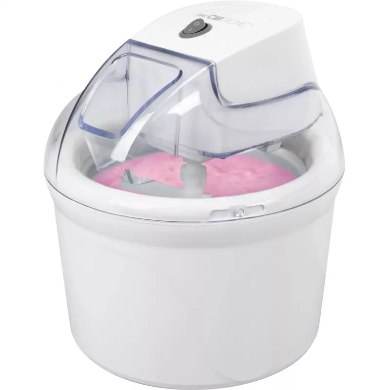 Jäätelökone ICM 3764, jäätelökone valkoinen, 1 500 ml jäätelölle, 12 wattia