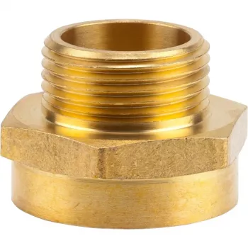 Gardena 7264-20 – kierteinen nippa – kulta – 26,5 mm (G 3/4) M – 33,3 mm (G 1) F (7264)