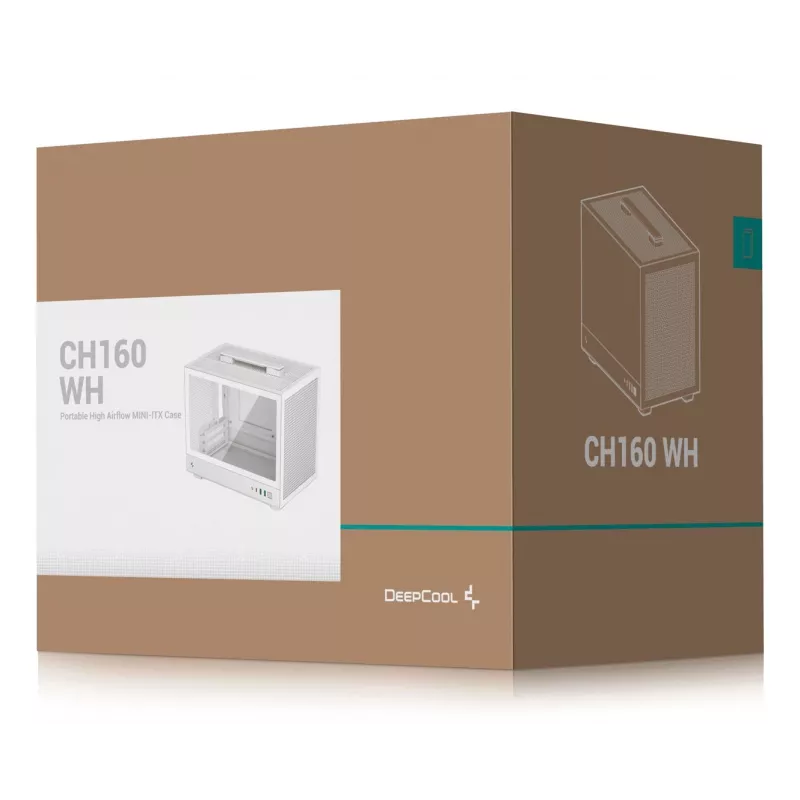 DeepCool CH160 WH Small Form Factor (SFF) valkoinen