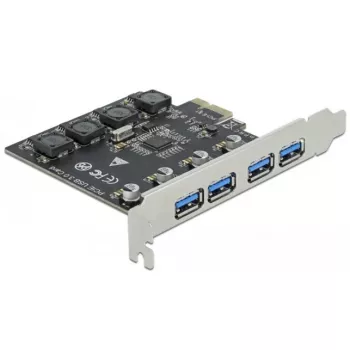Delock PCI Express x1 -kortti 4 x ulkoiseen USB Type-A -liitäntään SuperSpeed USB
