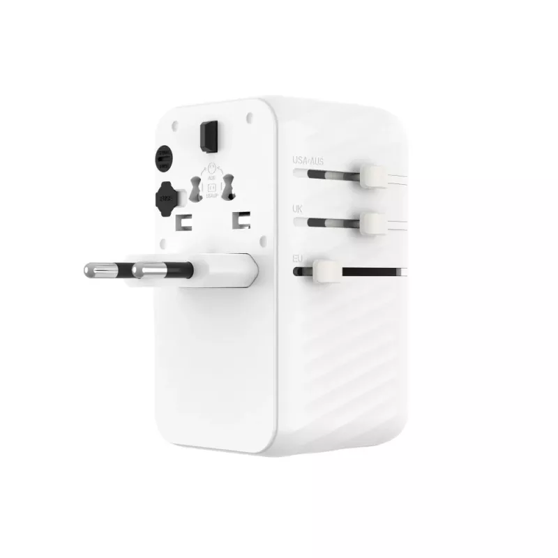 Fixed | Voyager 85W matkasovitin EU-, UK- ja USA/AUS-käyttöön, 4xUSB-C ja 1xUSB-lähtö | sovitin