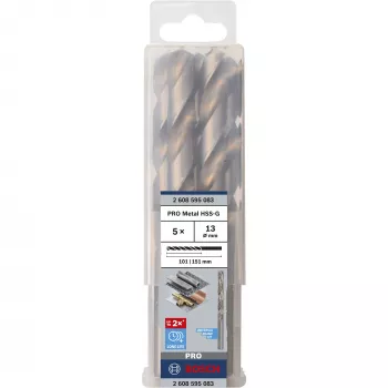 Bosch HSS-G metalliporat, Ø 13 mm, 5 kpl