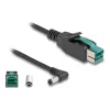 DeLOCK PoweredUSB-kaapeli pistoke 12 V DC 5,5 x 2,5 mm pistoke kulma 1 m