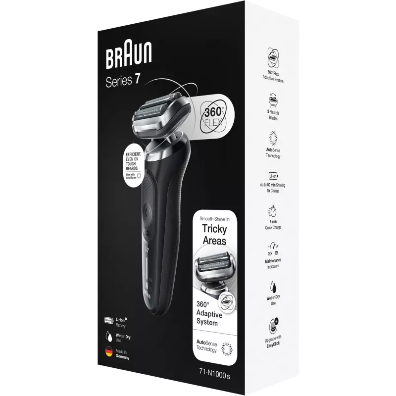 Braun Series 7 71-N1000s kalvosparranajokone musta
