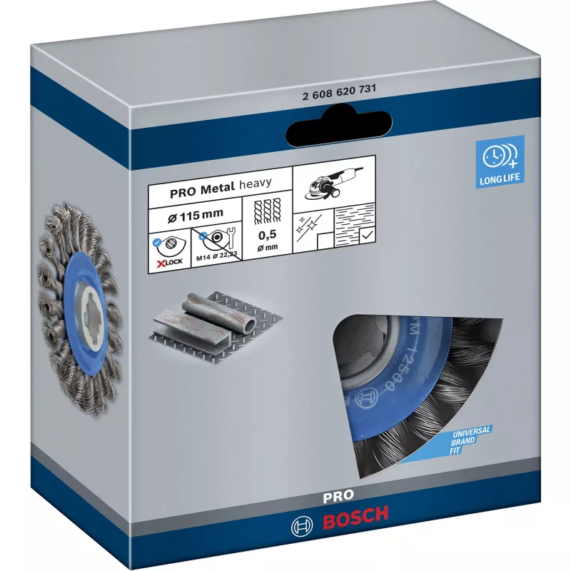 Bosch 2 608 620 731 kulmahiomakoneen lisävaruste teräsharja