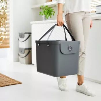 Rotho Albula jätteiden lajitteluastia, 40 l, antrasiitti