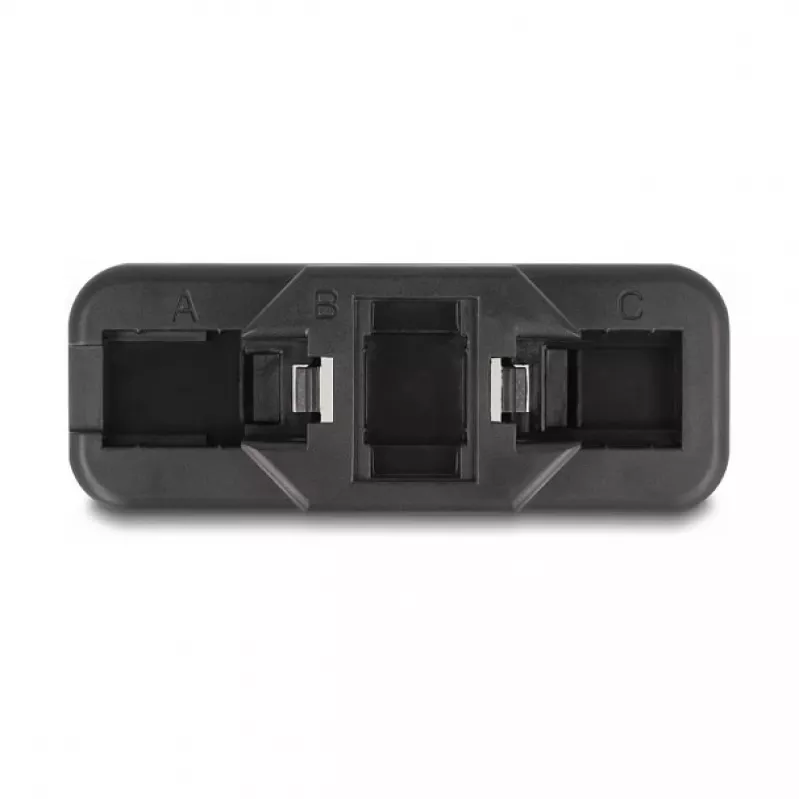 DeLOCK Keystone LSA -sarja RJ45 RJ11 Cat.6 musta klipsikiinnike