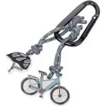 Avaimenperä TROIKA E-BIKE KR24-02/BK kestävä muotoilu kevyt