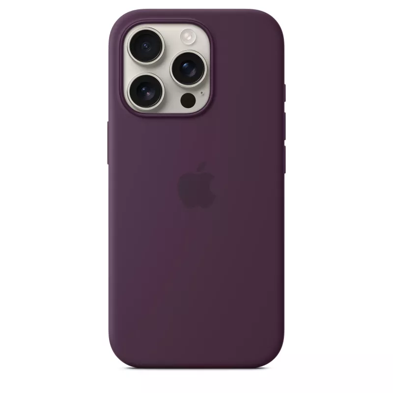 Apple iPhone 16 Pro -silikonikotelo MagSafe-yhteensopiva - luumu
