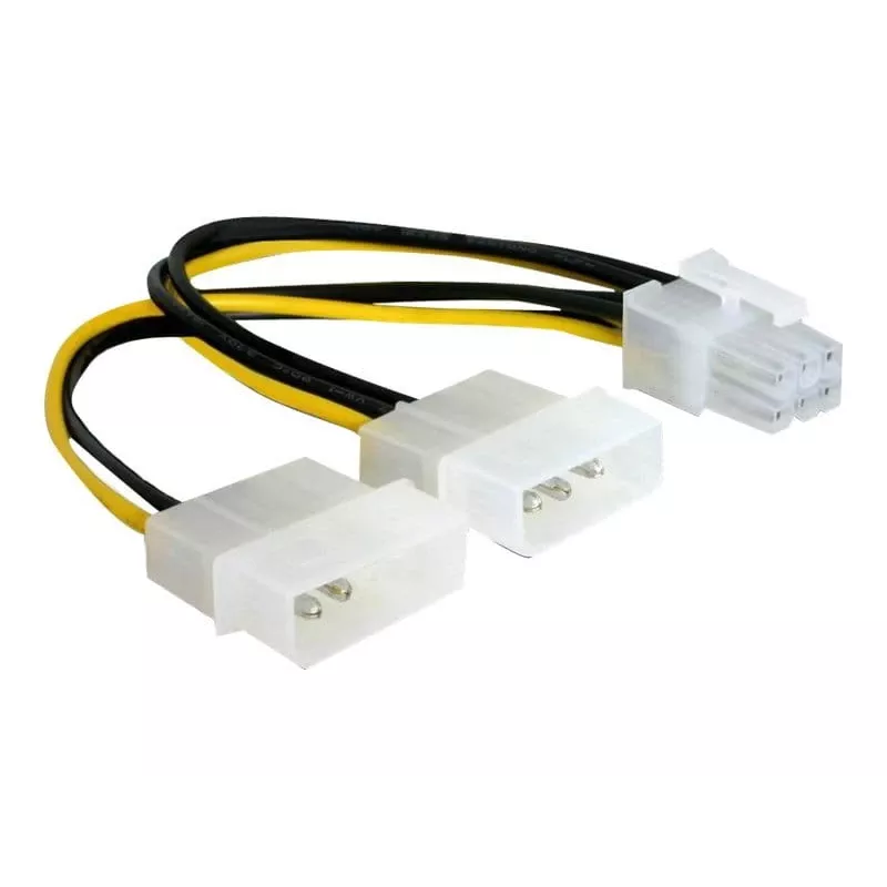 Virtakaapeli PCI Express -kortille DeLOCK 82315 0,15 m