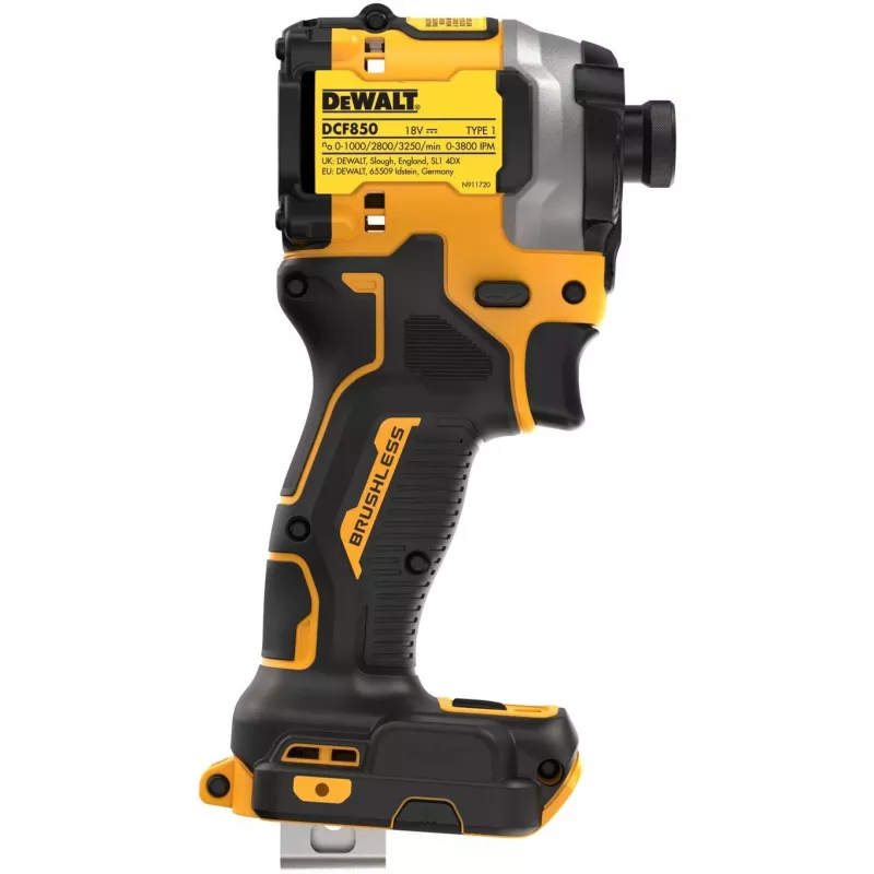 Iskuruuvinväännin DeWALT DCF850NT, 3250 kierr./min, 1/4 tuuman istukka, 900 g