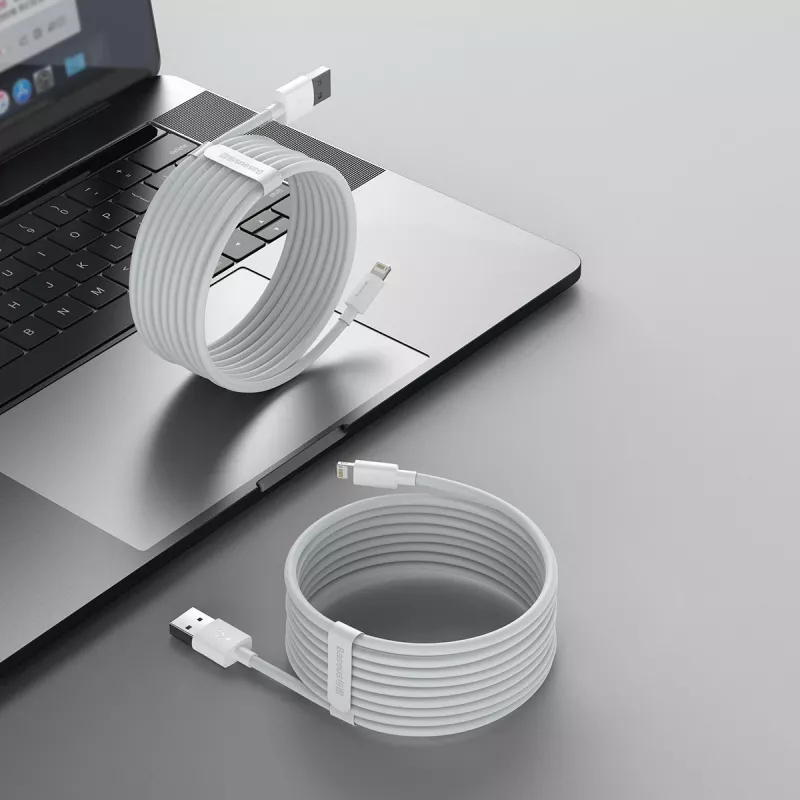 Baseus TZCALZJ-02 puhelinkaapeli valkoinen 1,5 m USB A Lightning