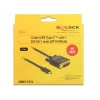 USB-C - DVI -adapteri DeLOCK 1 m 85320