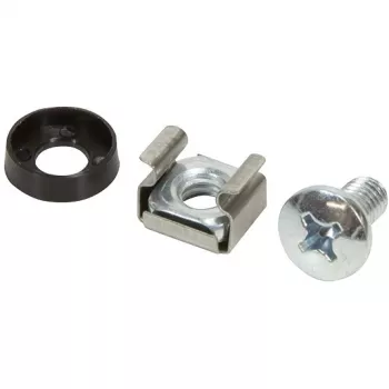 LogiLink asennussarja M6 48,30 cm (19) komponenteille, 50-osainen komponenttien kiinnitykseen 48,30 cm (19) tasoon, - 1 kpl (AC0112)