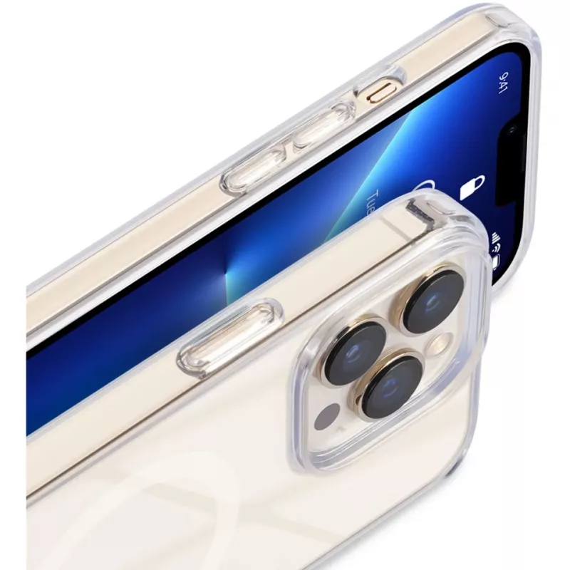 StyleShell SHOCKFlex, puhelinkotelo läpinäkyvä, iPhone 16 Pro, MagSafe-yhteensopiva
