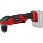 Einhell TE-AD 18 Li Solo akkukulmaporakone, Power X-Change, 18 V, 45 Nm, ilman akkua ja laturia, punainen/musta